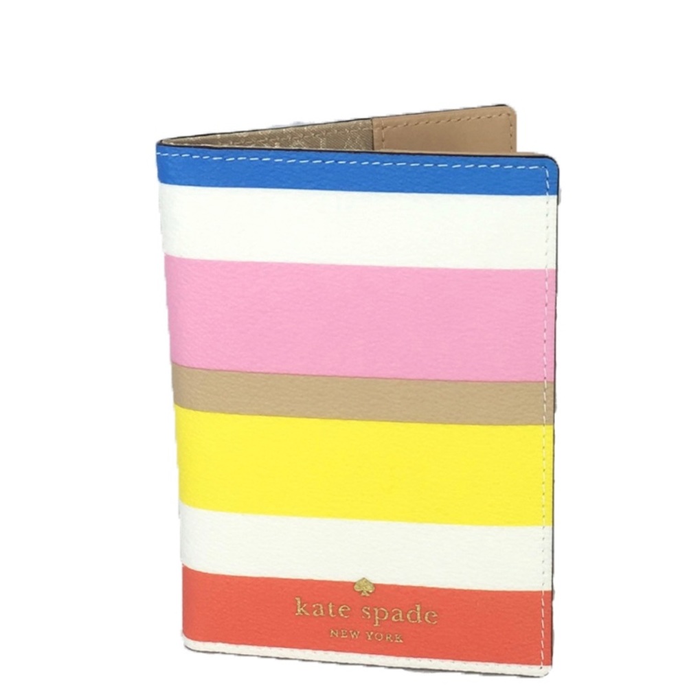 Kate Spade Eden Street Dune Stripe brand new passport holder